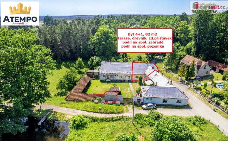 Prodej bytu 4+1, Chlum u Třeboně, 82 m2