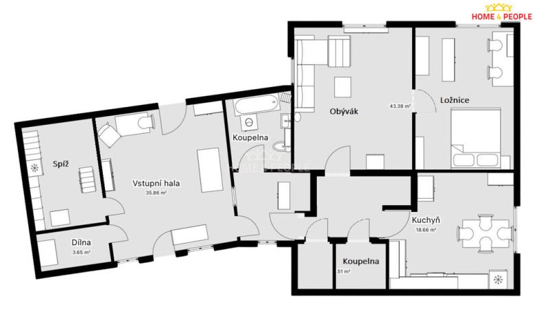 Prodej rodinného domu, Kamenná - Kondrač, 116 m2