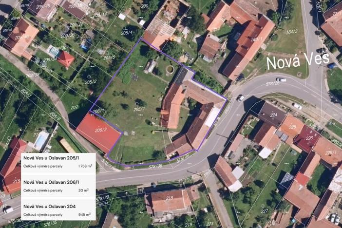 Prodej vícegeneračního domu, Nová Ves, 212 m2