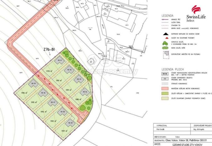 Prodej pozemku pro bydlení, Vokov, 1196 m2