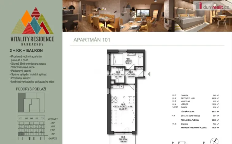 Pronájem bytu 2+kk, Harrachov - Nový Svět, 55 m2