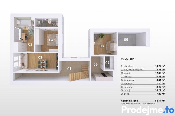 Prodej rodinného domu, Mohelno, 125 m2