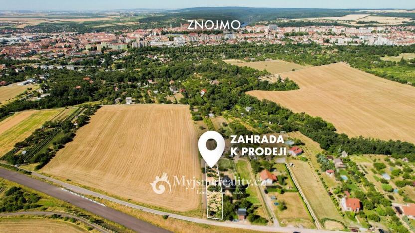 Prodej zahrady, Znojmo, Kuchařovická, 1132 m2
