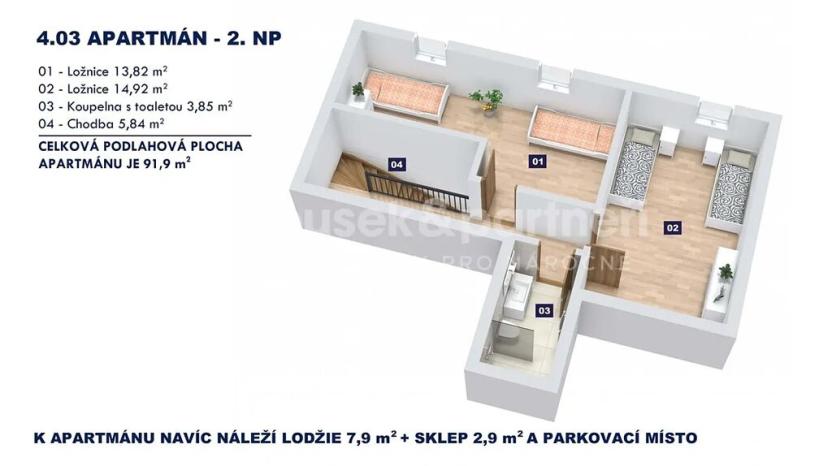 Prodej bytu 4+kk, Vrchlabí, Horská, 91 m2