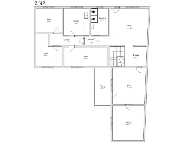 Prodej rodinného domu, Hustopeče, Hradní, 282 m2