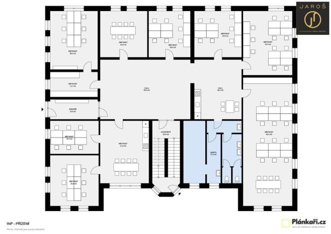 Pronájem kanceláře, Kladno, Huťská, 449 m2