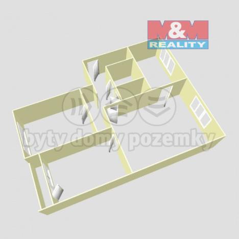 Prodej bytu 3+1, Ostrava - Dubina, Aloise Gavlase, 68 m2