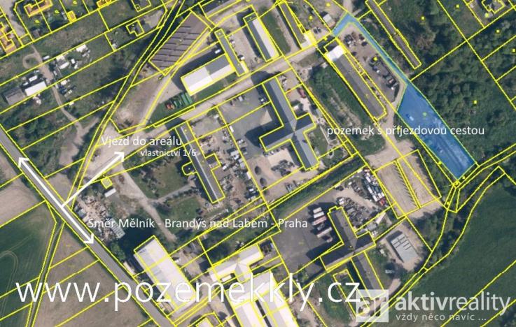 Prodej komerčního pozemku, Kly - Záboří, 2639 m2