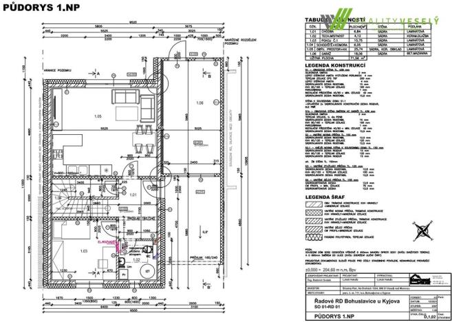 Prodej rodinného domu, Kyjov - Bohuslavice, 157 m2