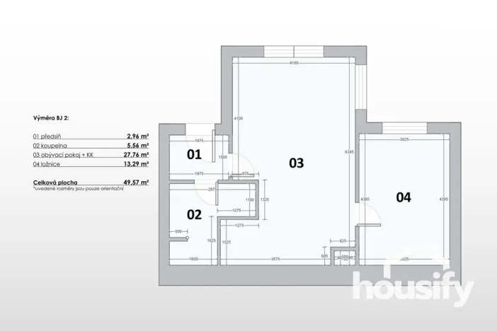 Prodej bytu 2+kk, Morašice, 49 m2