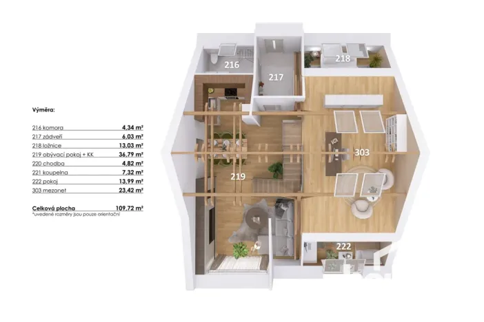 Prodej bytu 4+kk, Hodonice, 112 m2