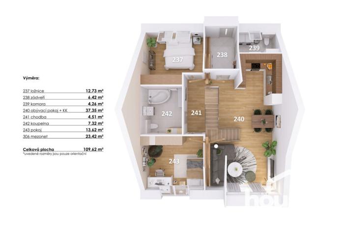 Prodej bytu 4+kk, Hodonice, 112 m2