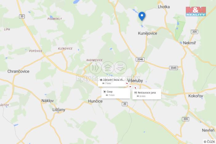 Prodej pole, Kunějovice, 1697 m2