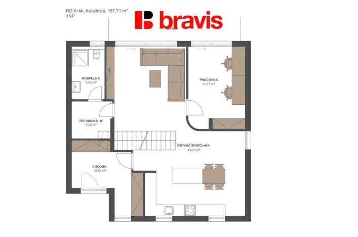 Prodej rodinného domu, Kobylnice, U Řempa, 158 m2