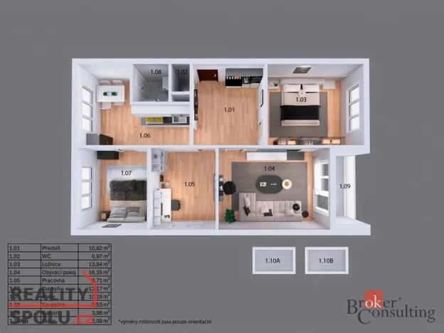Prodej bytu 4+1, Mariánské Lázně - Úšovice, Kubelíkova, 85 m2