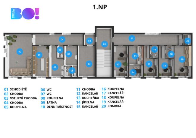 Prodej kanceláře, Ostrava - Hošťálkovice, Aleje, 767 m2