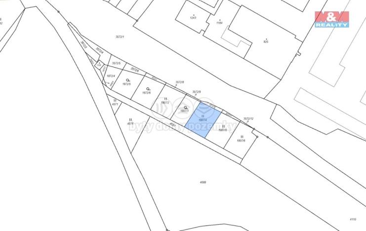 Prodej zahrady, Budišov nad Budišovkou, 324 m2