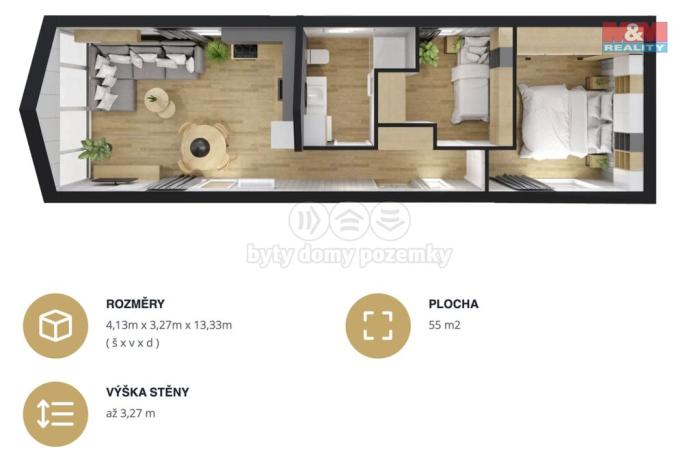 Prodej rodinného domu, Rychnov nad Kněžnou, Na Sádkách, 55 m2