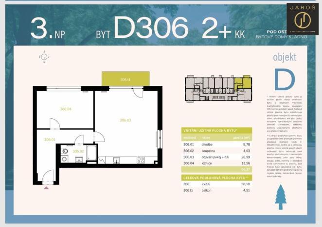 Prodej bytu 2+kk, Kladno, 56 m2