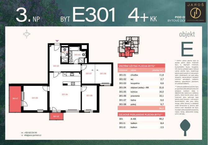 Prodej bytu 4+kk, Kladno, 95 m2