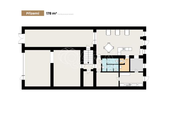 Prodej rodinného domu, Dobříš, Mírové náměstí, 450 m2