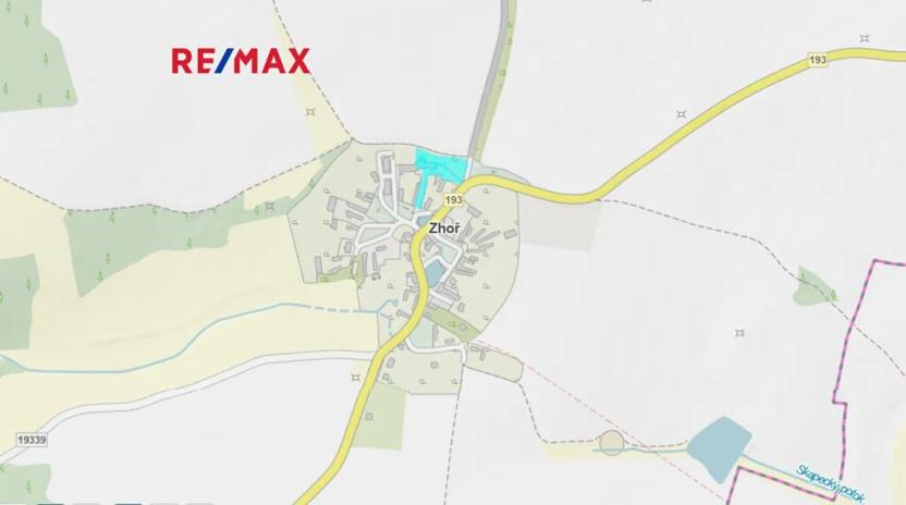 Prodej pozemku pro bydlení, Zhoř, 734 m2