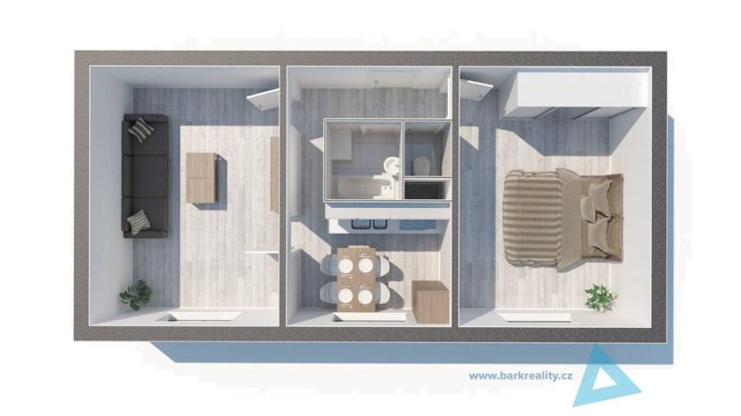 Prodej bytu 2+1, Nová Paka, Achátová, 47 m2