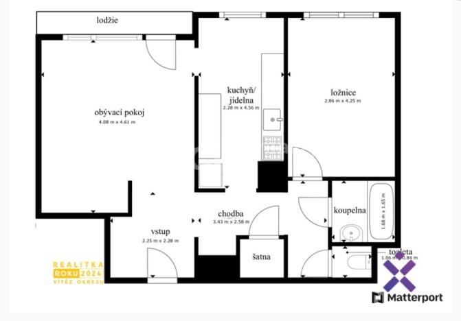Pronájem bytu 2+1, Zlín, Slunečná, 62 m2