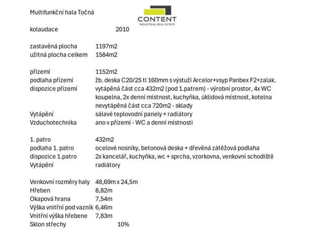 Prodej skladu, Praha - Točná, Branišovská, 26545 m2