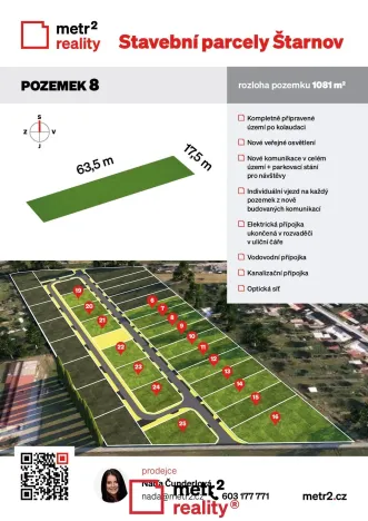 Prodej pozemku pro bydlení, Štarnov, 1081 m2