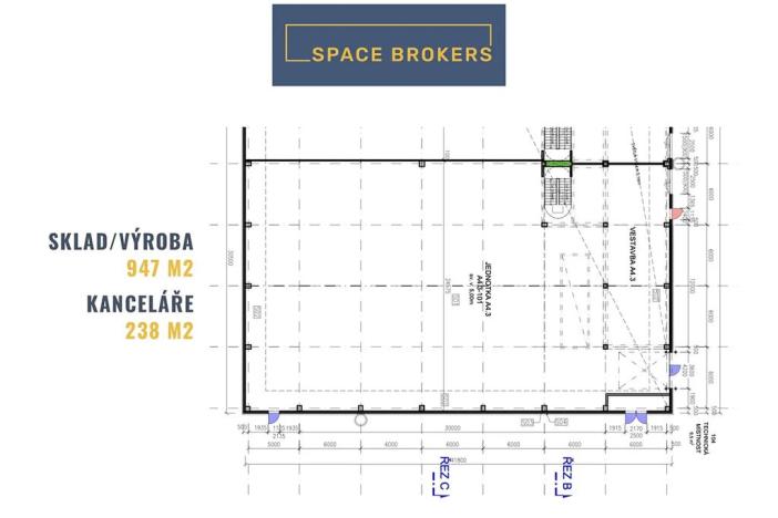 Pronájem skladu, Tuchoměřice, Ke Kopanině, 947 m2