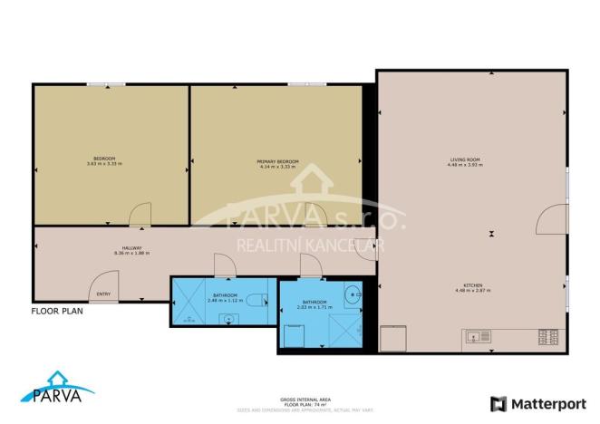 Prodej bytu 3+kk, Rokycany - Borek, Pražská, 73 m2
