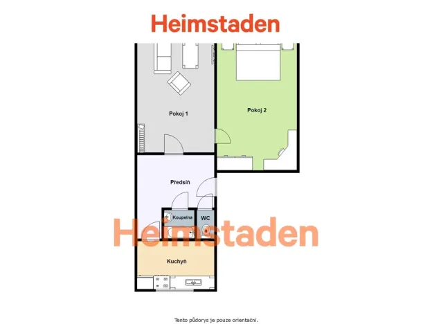 Pronájem bytu 2+1, Karviná - Nové Město, Holubova, 51 m2