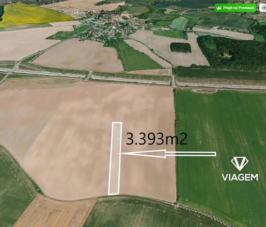 Prodej podílu pole, Praha - Cholupice, 3392 m2
