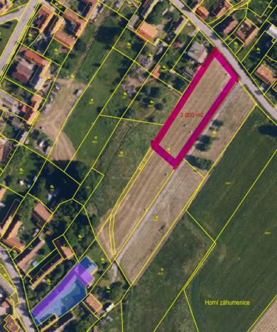 Prodej pozemku pro bydlení, Krasonice, 3000 m2
