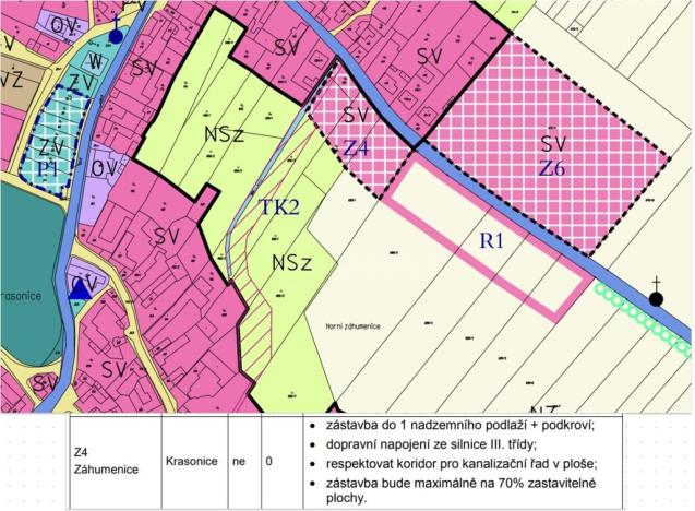 Prodej pozemku pro bydlení, Krasonice, 3000 m2