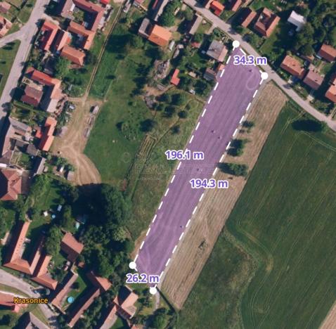 Prodej pozemku pro bydlení, Krasonice, 1500 m2