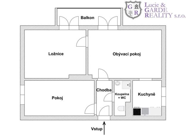 Prodej bytu 3+1, Bernartice, V zahrádce, 57 m2