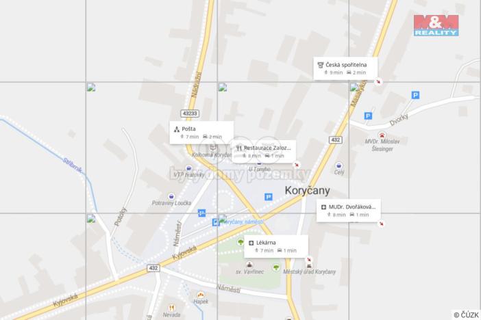 Prodej zahrady, Koryčany, Zámecká, 368 m2