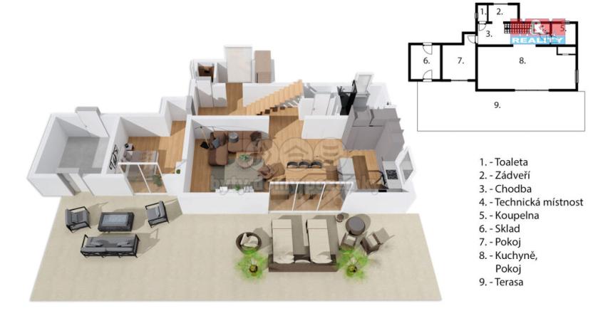 Prodej rodinného domu, Rychnov nad Kněžnou, Na Vyhlídce, 164 m2