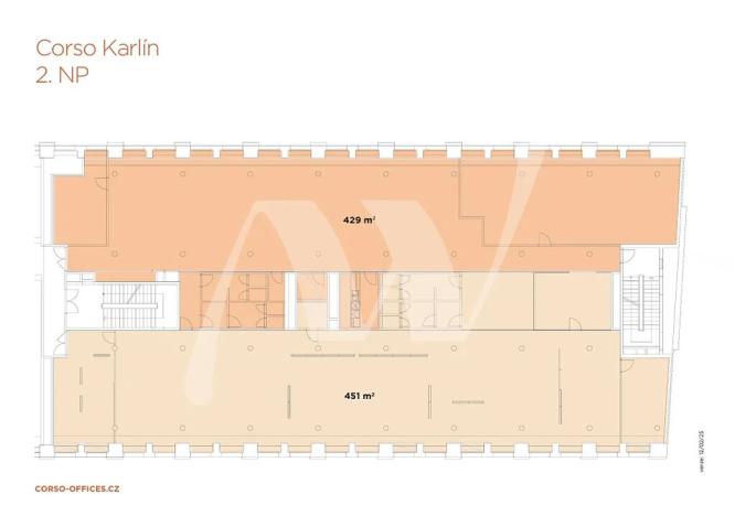 Pronájem kanceláře, Praha - Karlín, Křižíkova, 388 m2