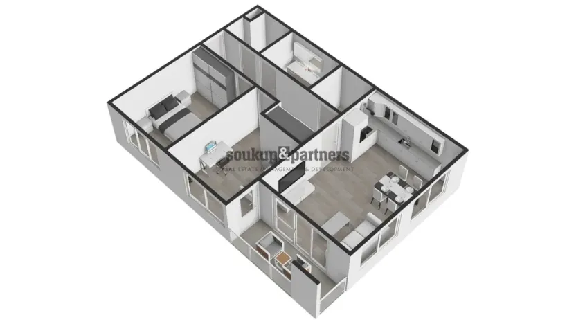 Prodej bytu 3+kk, Praha - Hloubětín, Poděbradská, 76 m2