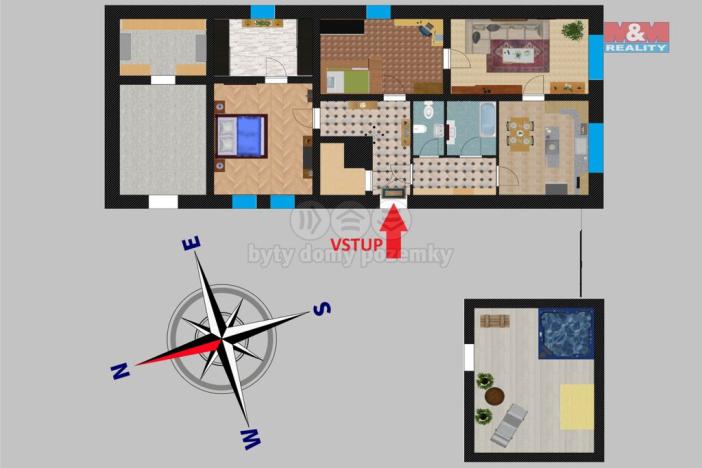 Prodej rodinného domu, Velim, náměstí Obránců míru, 132 m2