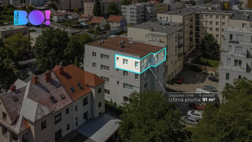 Prodej bytu 3+kk, Zlín, třída Tomáše Bati, 91 m2