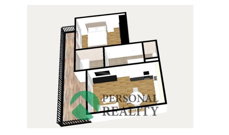 Prodej bytu 2+kk, Praha - Jinonice, Barvitiova, 52 m2