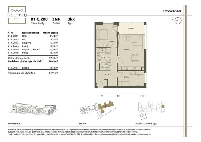 Prodej bytu 3+kk, Praha - Dolní Měcholupy, Kutnohorská, 77 m2