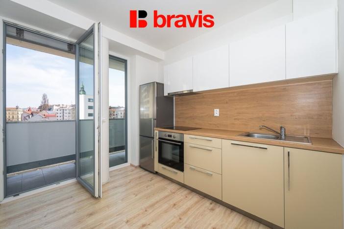 Pronájem bytu 1+kk, Brno - Trnitá, Rumiště, 32 m2
