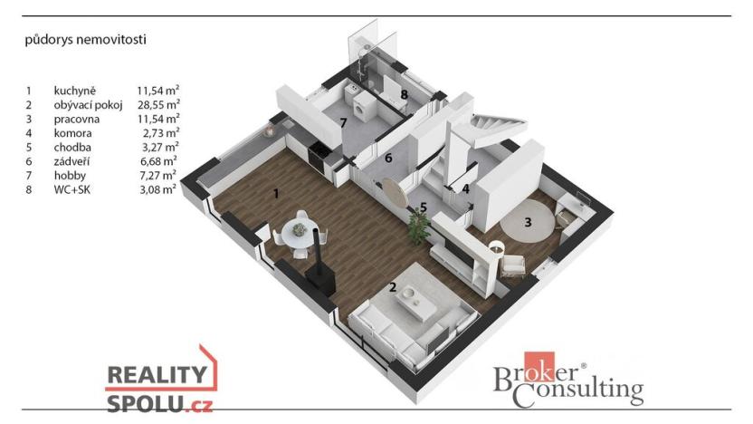 Prodej rodinného domu, Chýně, 153 m2