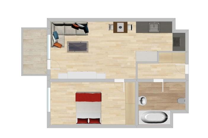 Prodej bytu 2+kk, Praha - Třebonice, K metru, 48 m2