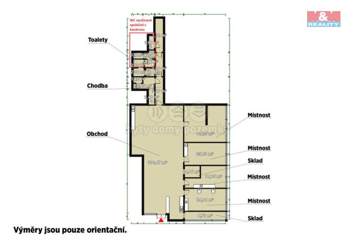 Pronájem obchodního prostoru, Plzeň - Bolevec, Sokolovská, 310 m2
